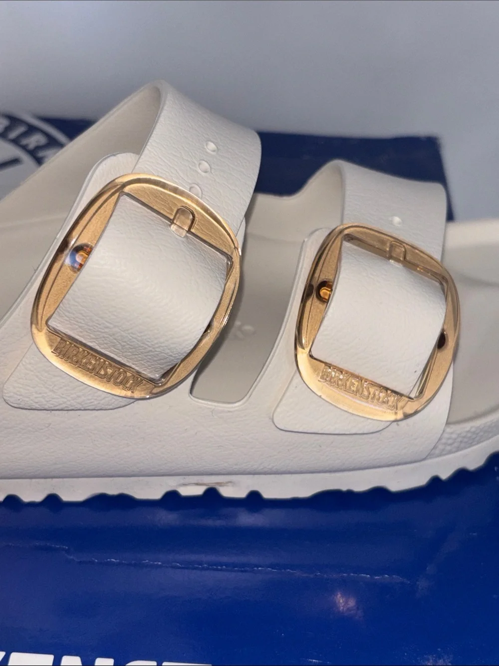 Birkenstock Kids White EVA Two-Strap Slide Sandal